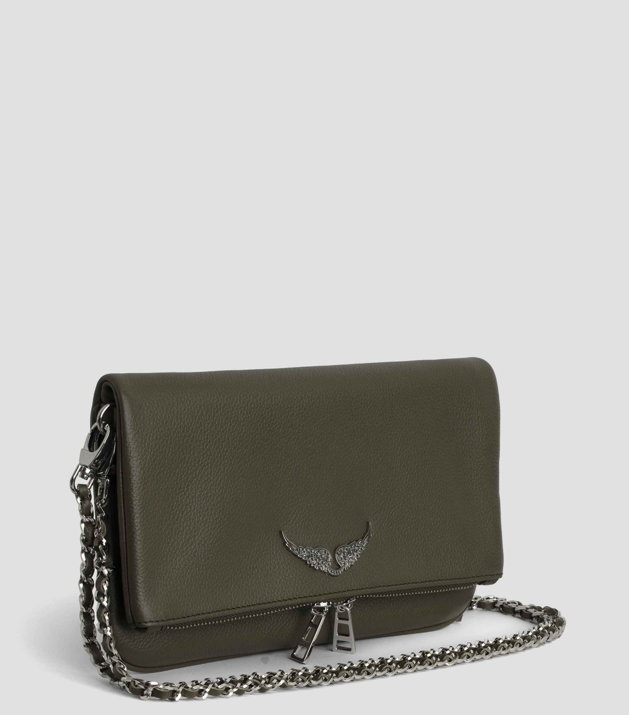 Bolsa Crossbody Rock Grained en piel Mujer